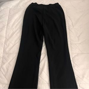 flared black leggings from cotton on
